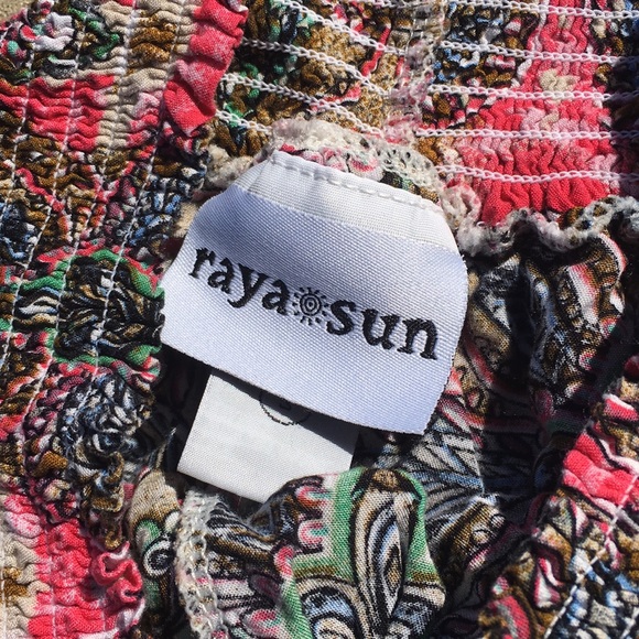 RAYA SUN FLOWY WDIE LEG TROPICAL PANTS - Picture 4 of 4